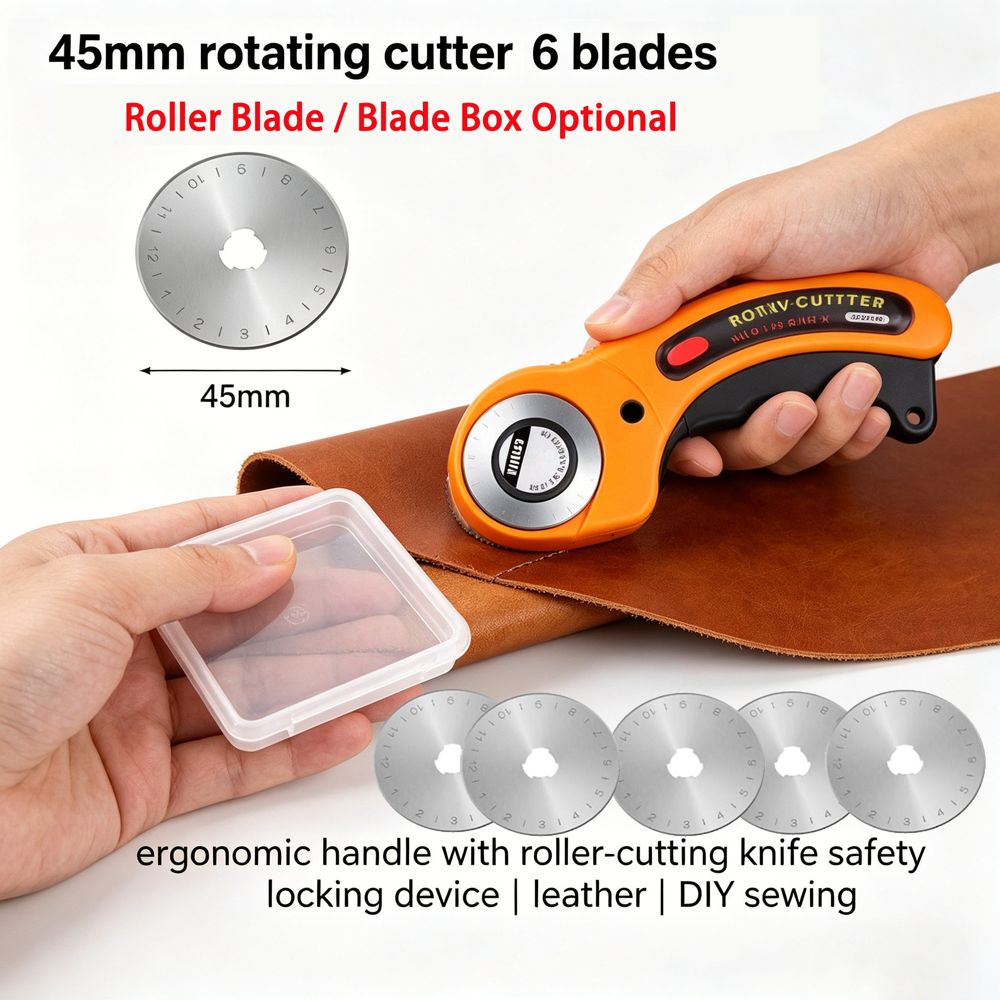 Rotary Cutter Fabric - Rotary Cutter, Fabric Cutter with Safety