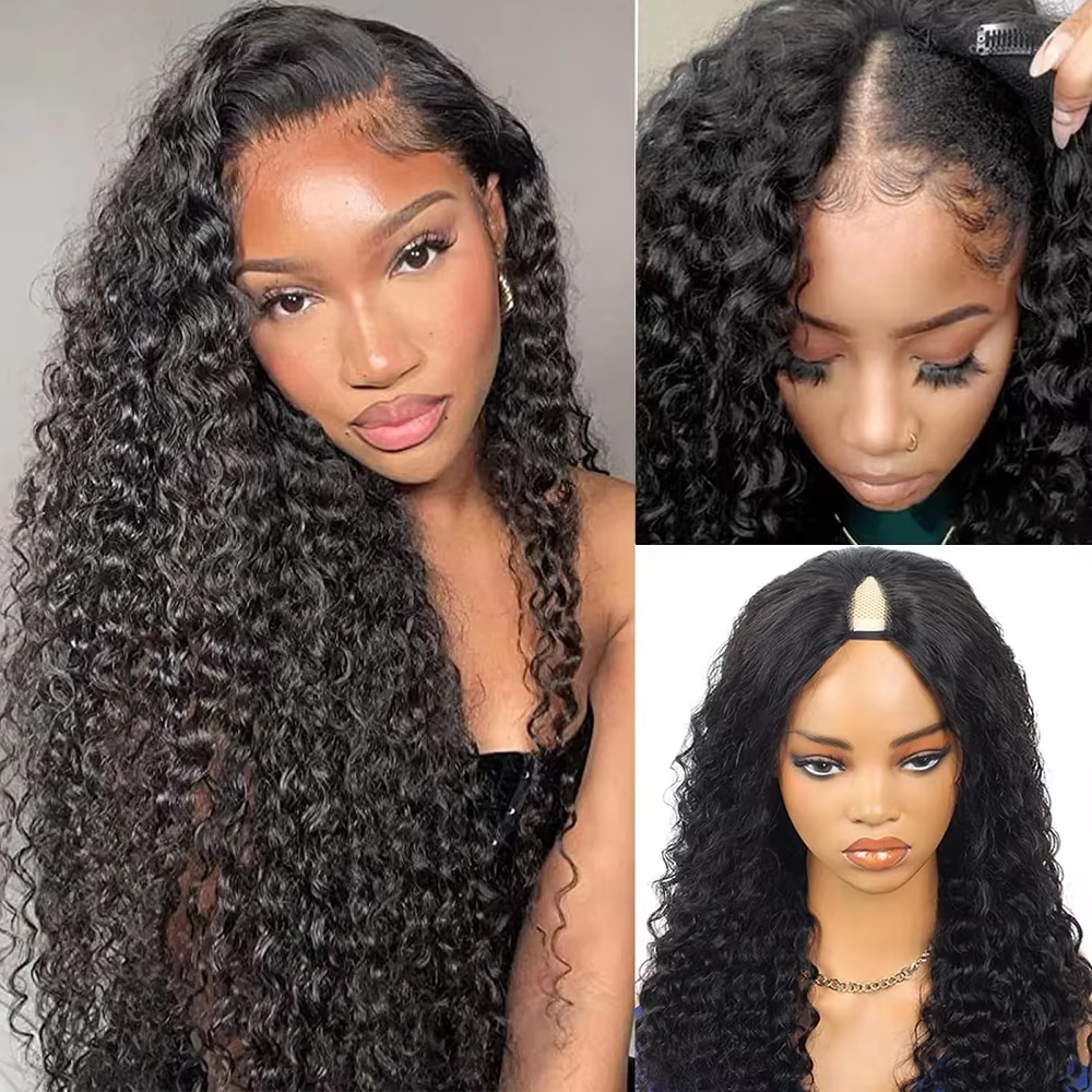 30 Inch Curly V Part Wig Human – обзор и цена Sewing V