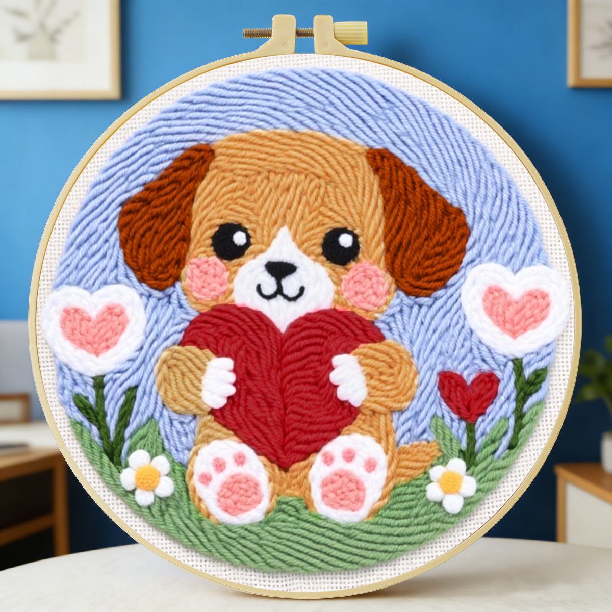 20X20CM/7.87inch Dog Punch Nee – обзор и цена Sewing Textile Art
