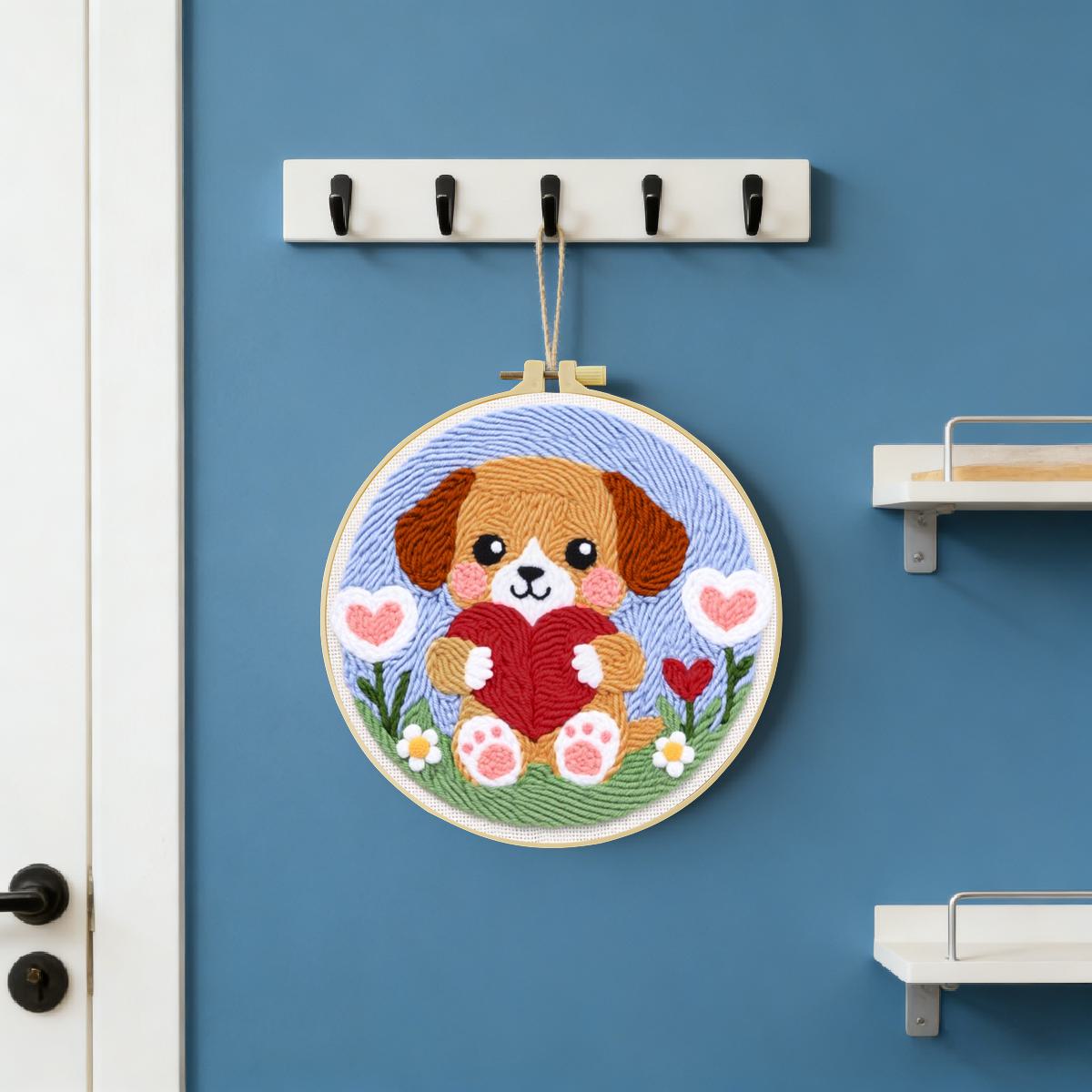 20X20CM/7.87inch Dog Punch Nee – обзор и цена Sewing Textile Art