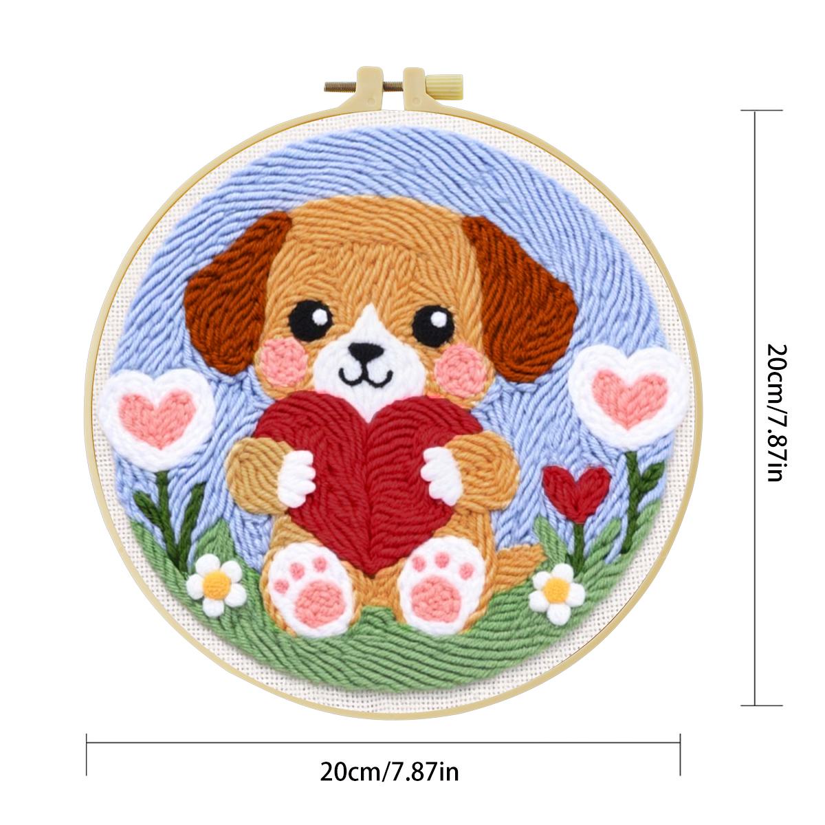 20X20CM/7.87inch Dog Punch Nee – обзор и цена Sewing Textile Art