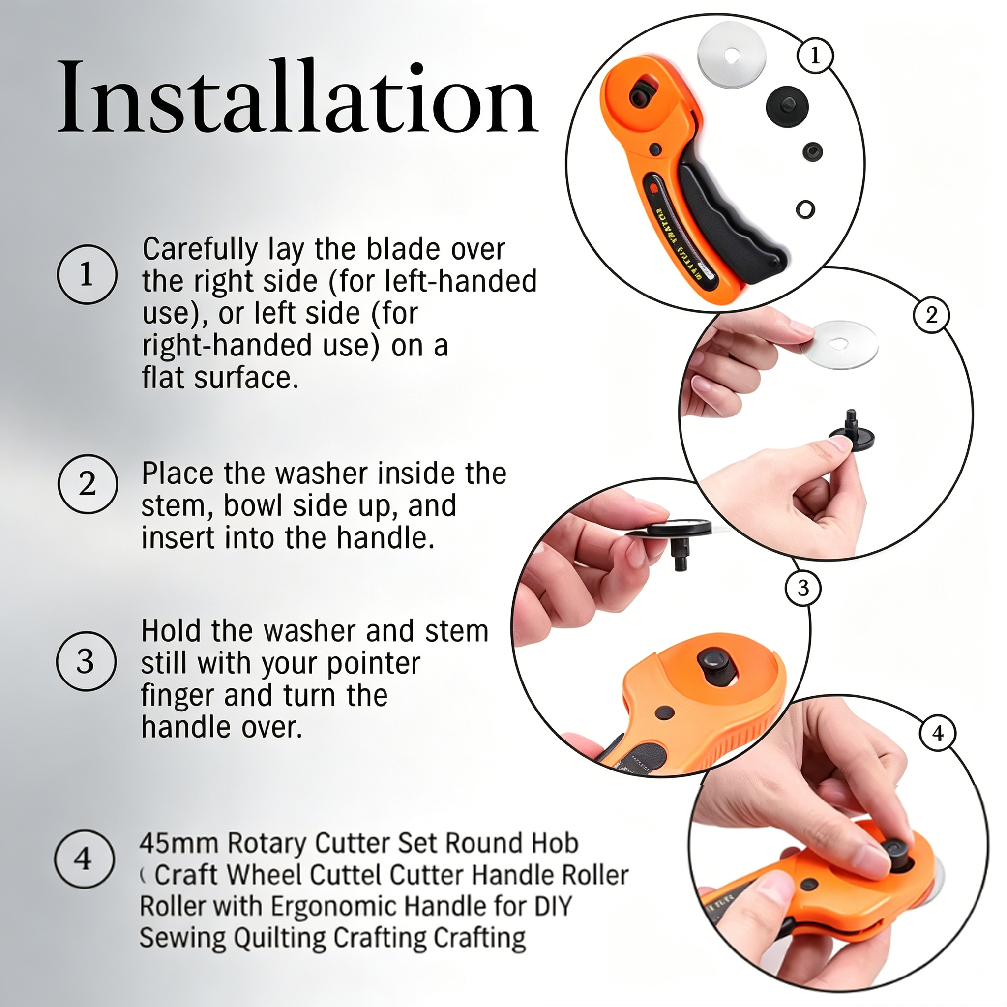 Rotary Cutter, Fabric Cutter w – обзор и цена Rotary Cutter Fabric
