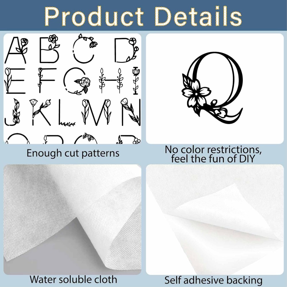 Letter A-Z Water Soluble Embro – обзор и цена Sewing Kit