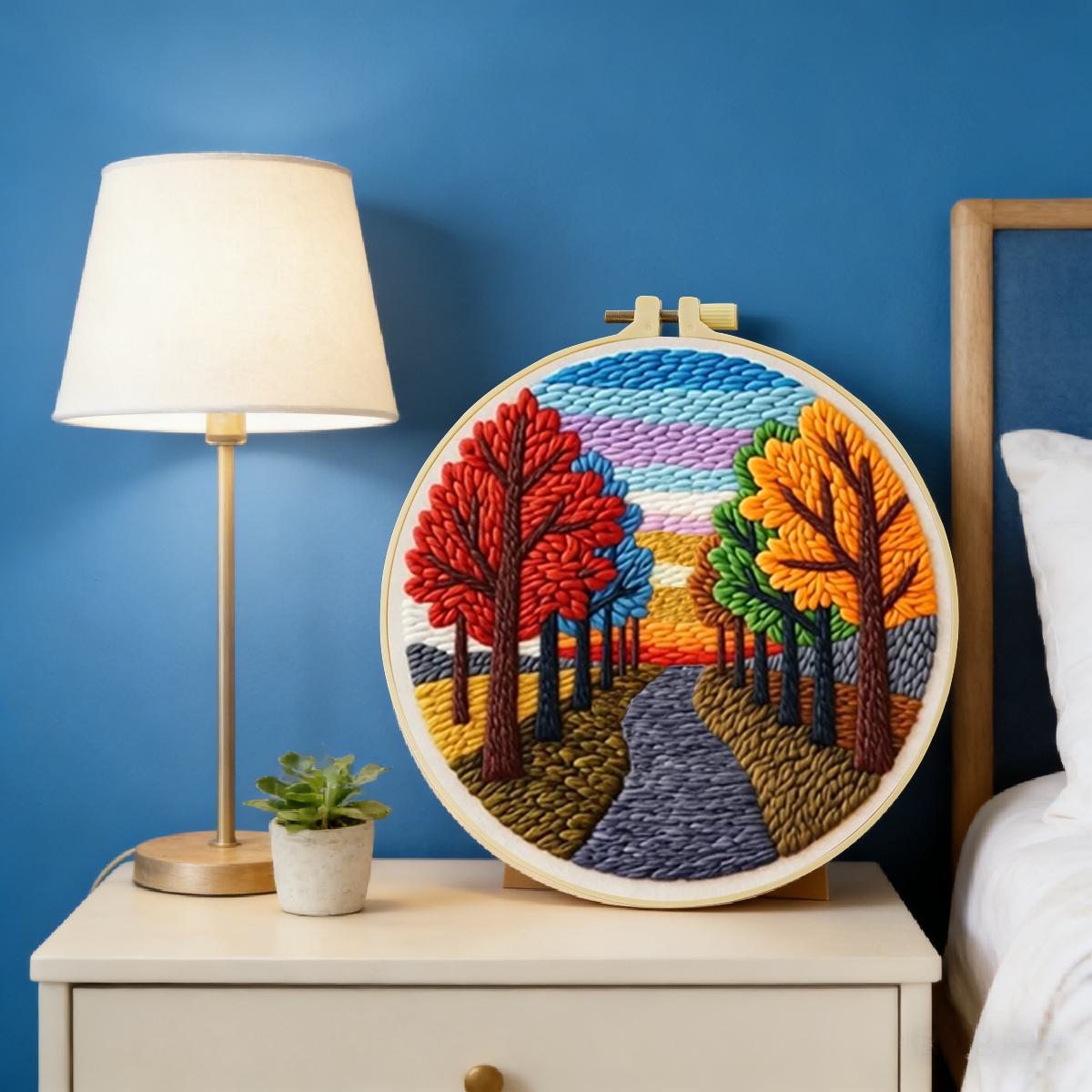 20X20CM/7.87inch Scenery Punch – обзор и цена Sewing Textile Art