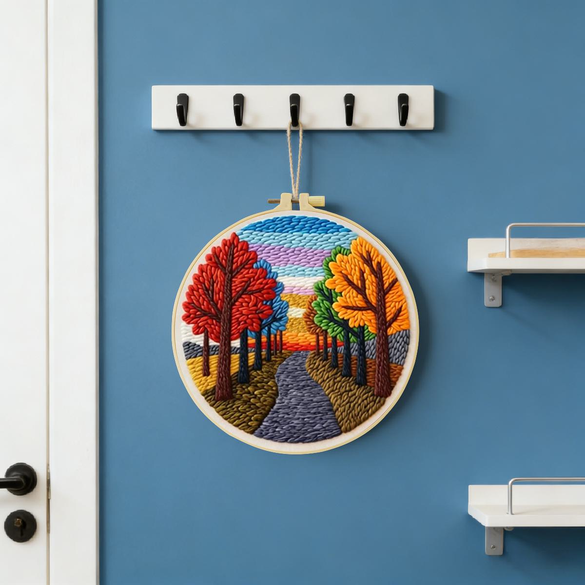 20X20CM/7.87inch Scenery Punch – обзор и цена Sewing Textile Art