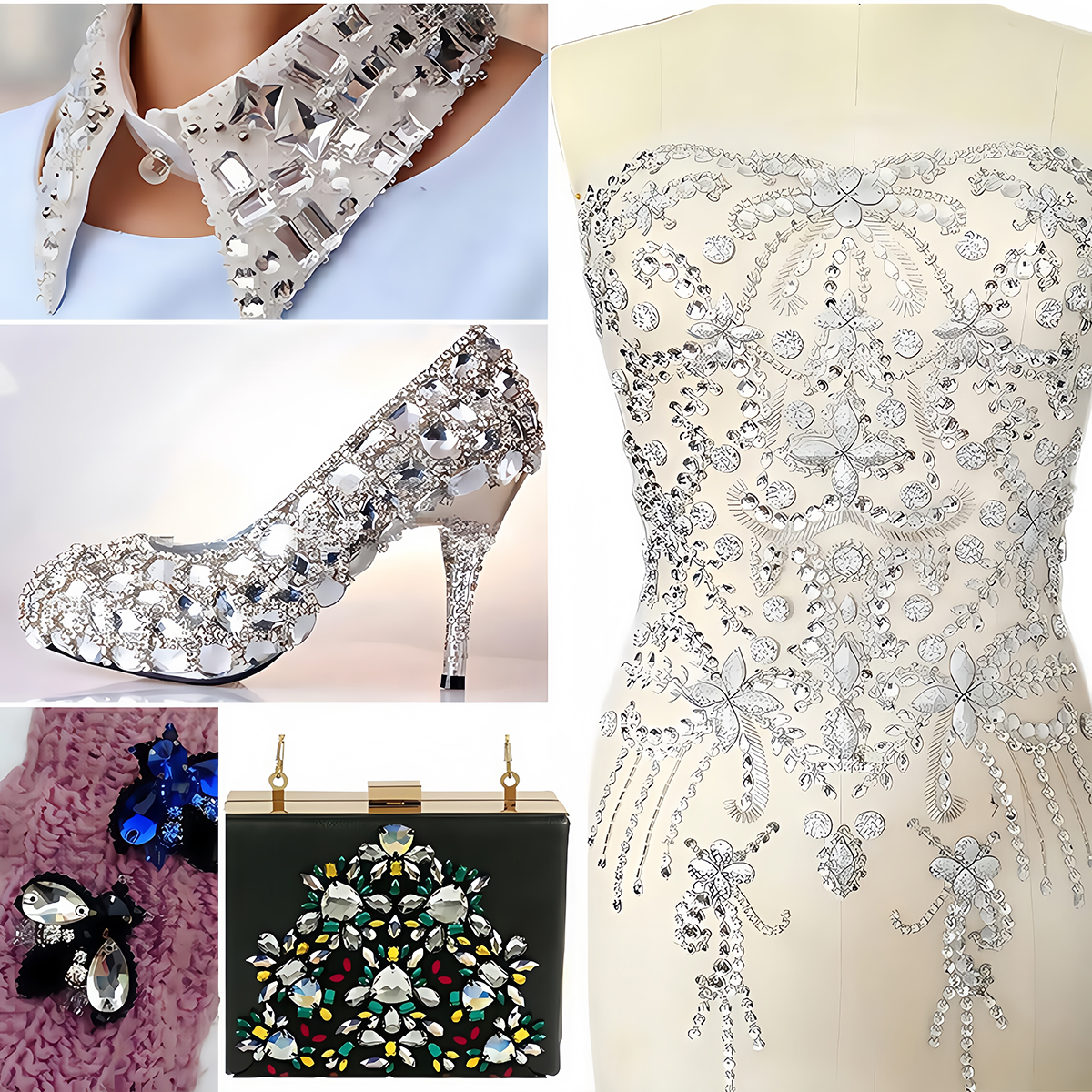 S Shape Sew On Rhinestone Crys – обзор и цена Sewing V