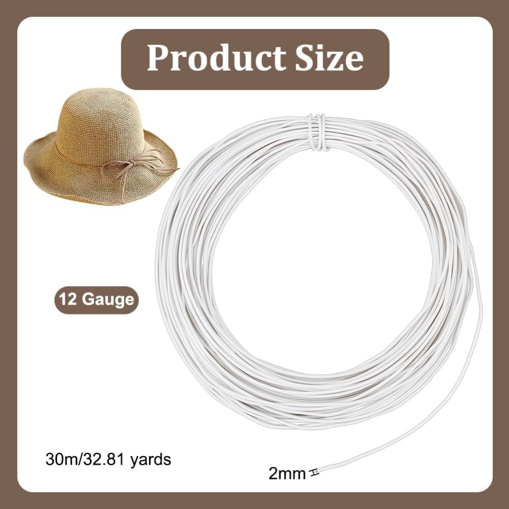 30m White Millinery Wire 2mm D – обзор и цена Sewing Kit