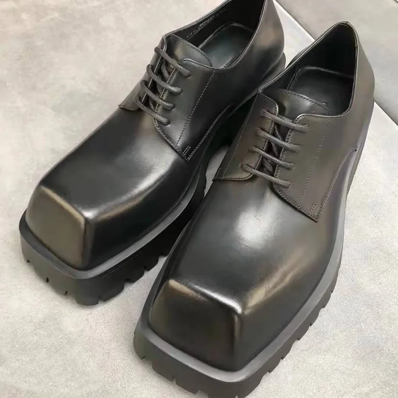 Men's Loafers Leather Motorcyc – обзор и цена Sewing Latex