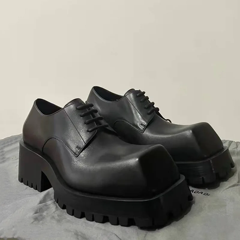 Men's Loafers Leather Motorcyc – обзор и цена Sewing Latex
