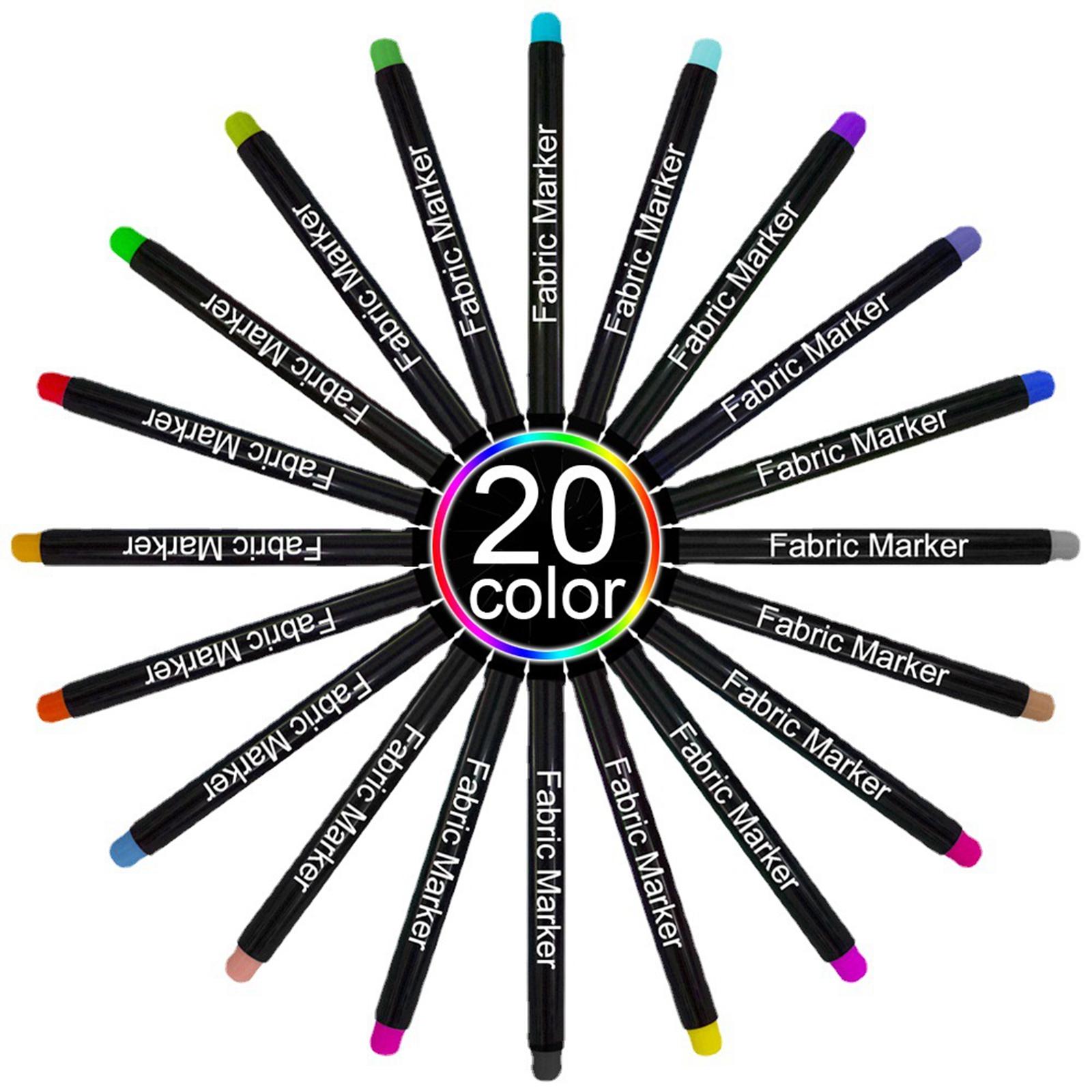 Colorful Fabric Markers Pens P – обзор и цена Sewing Textile Art
