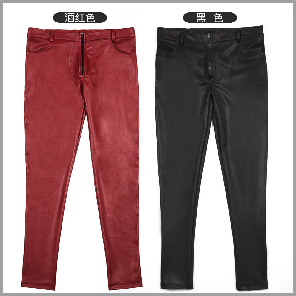 Men's PU Leather Skinny Jeans  – обзор и цена Sewing Latex