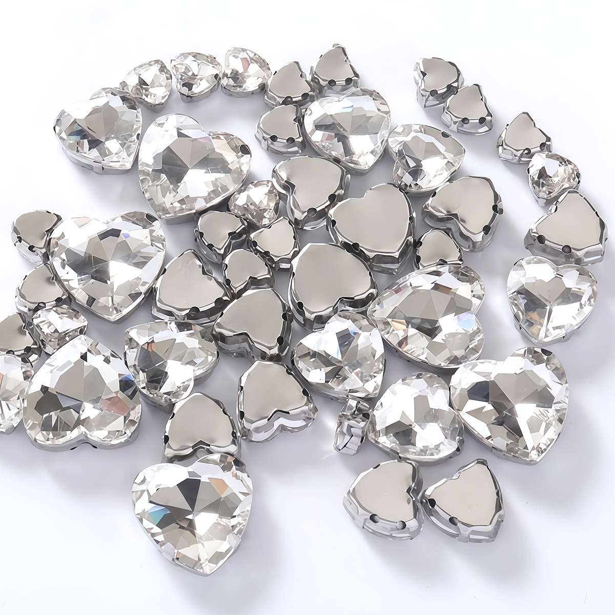 Heart Shape Glass Rhinestones  – обзор и цена Sewing V