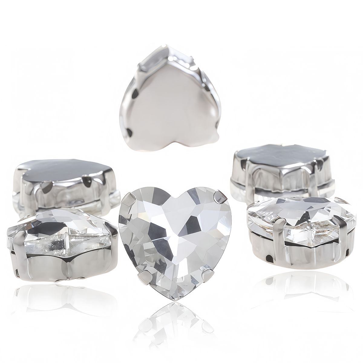 Heart Shape Glass Rhinestones  – обзор и цена Sewing V