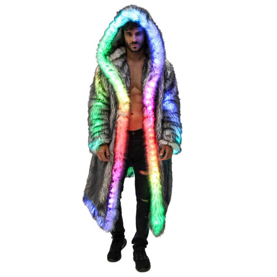Faux Fur Coat Men Hooded Outer – обзор и цена Sewing V