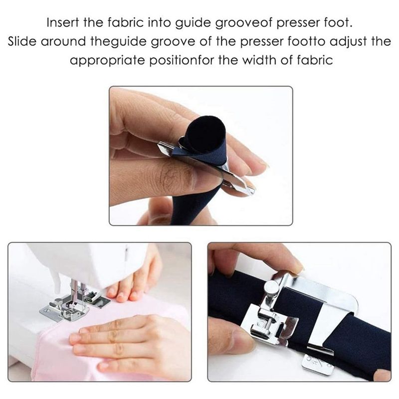 AA63 HOT 6 Pcs Rolled Hem Pres – обзор и цена Sewing Kit