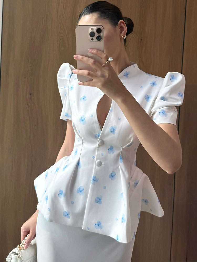 Elegant Satin Floral Print Wom – обзор и цена Sewing V