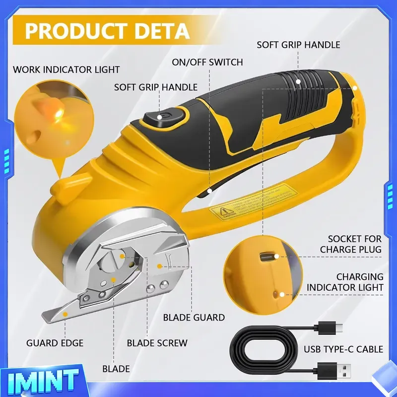 2000mAh Cordless Electric Scis – обзор и цена Rotary Cutter Fabric