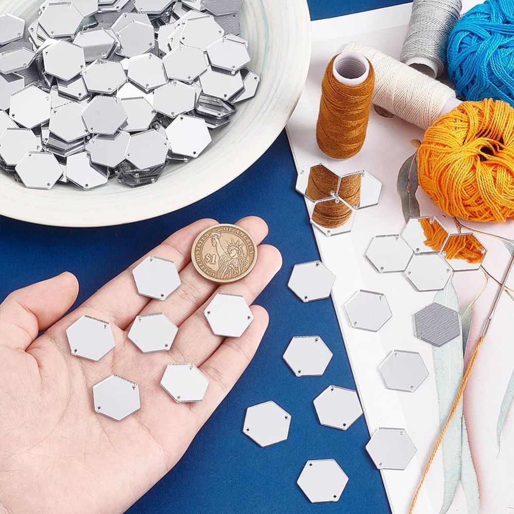 200pcs Hexagon Sew on Mirrors  – обзор и цена Sewing Kit