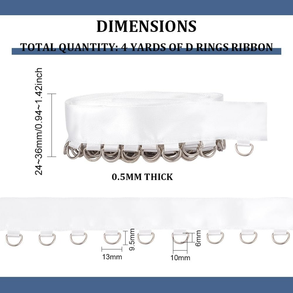 4 Yards White Grommet Trim wit – обзор и цена Sewing Kit