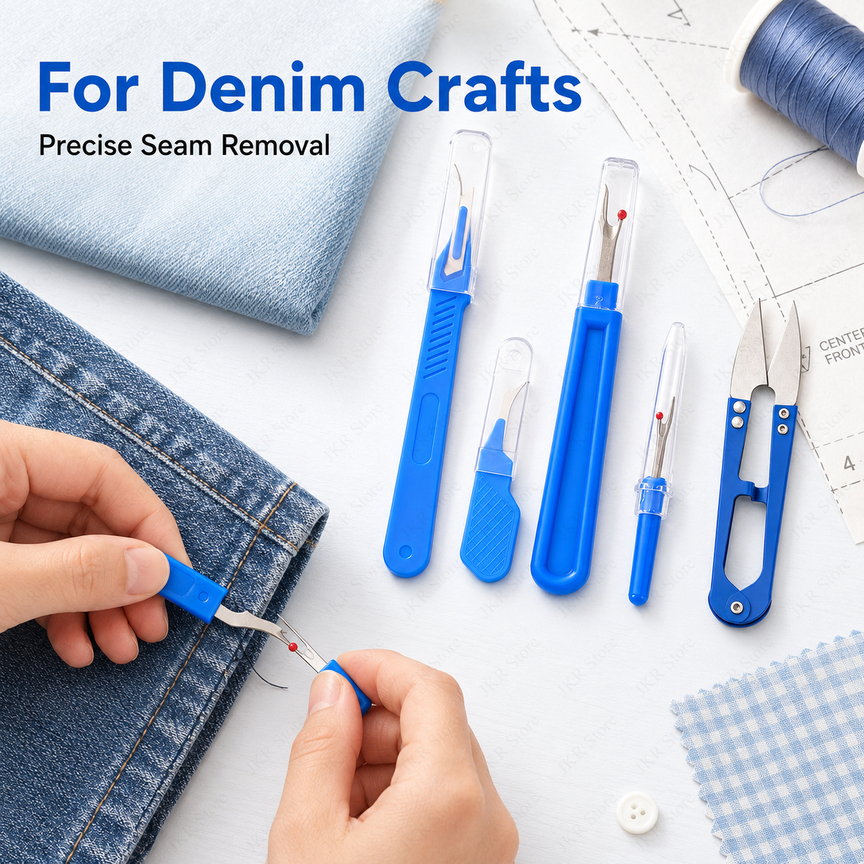 Blue Sewing Kit 5Pcs Thread Ri – обзор и цена Sewing Kit