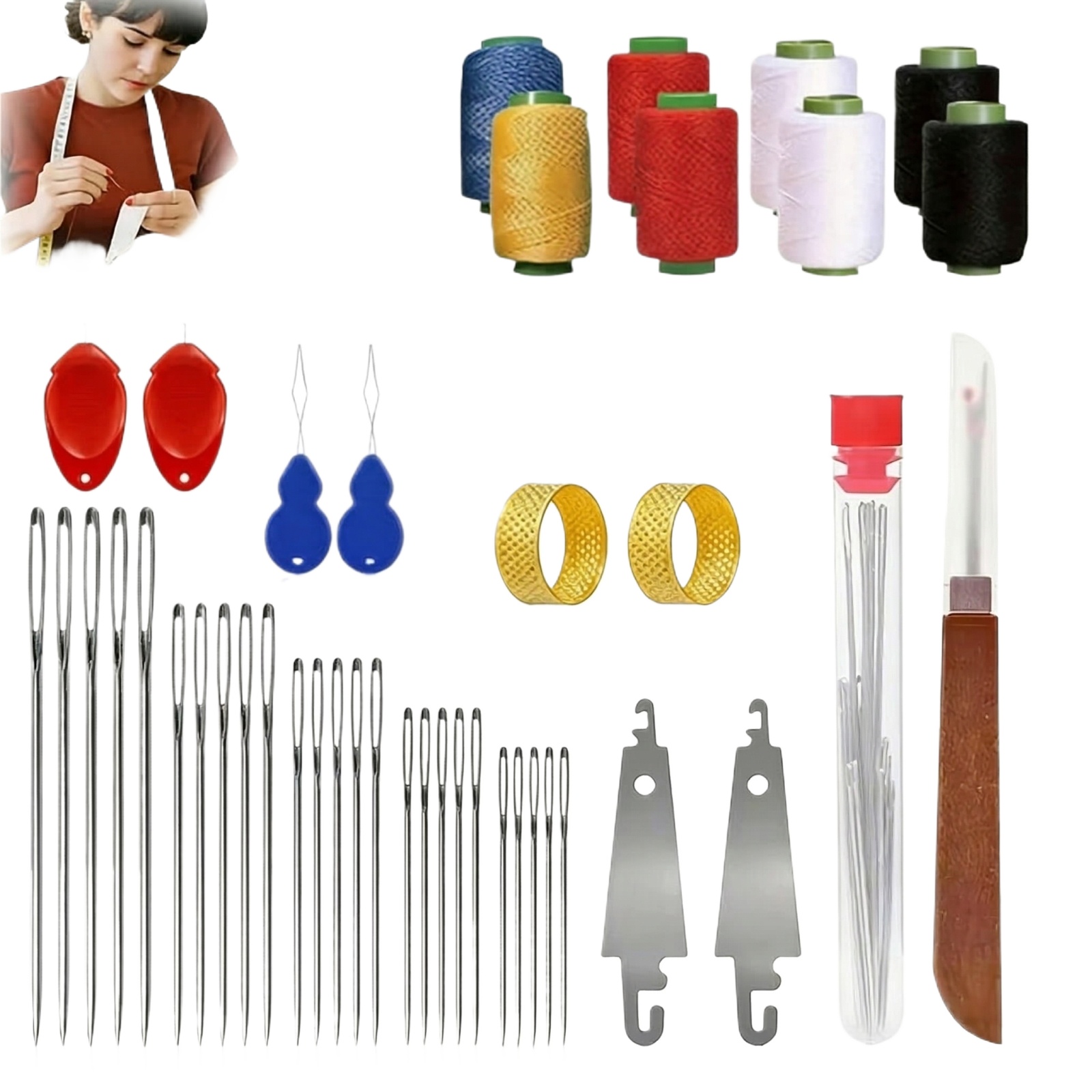 43pcs Big Eye Sewing Needle Ki – обзор и цена Sewing Kit