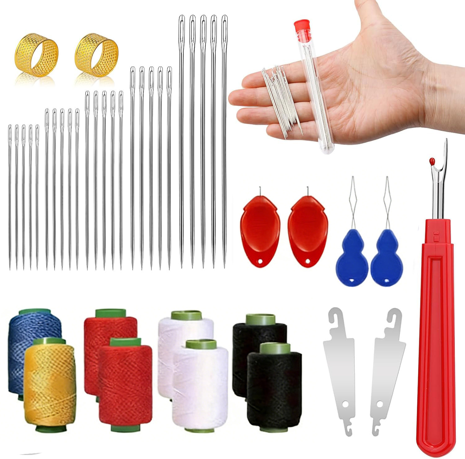 43pcs Big Eye Sewing Needle Ki – обзор и цена Sewing Kit
