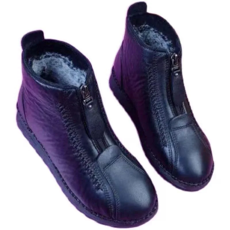 Winter Women Ankle Boots Fashi – обзор и цена Sewing Front Zipper