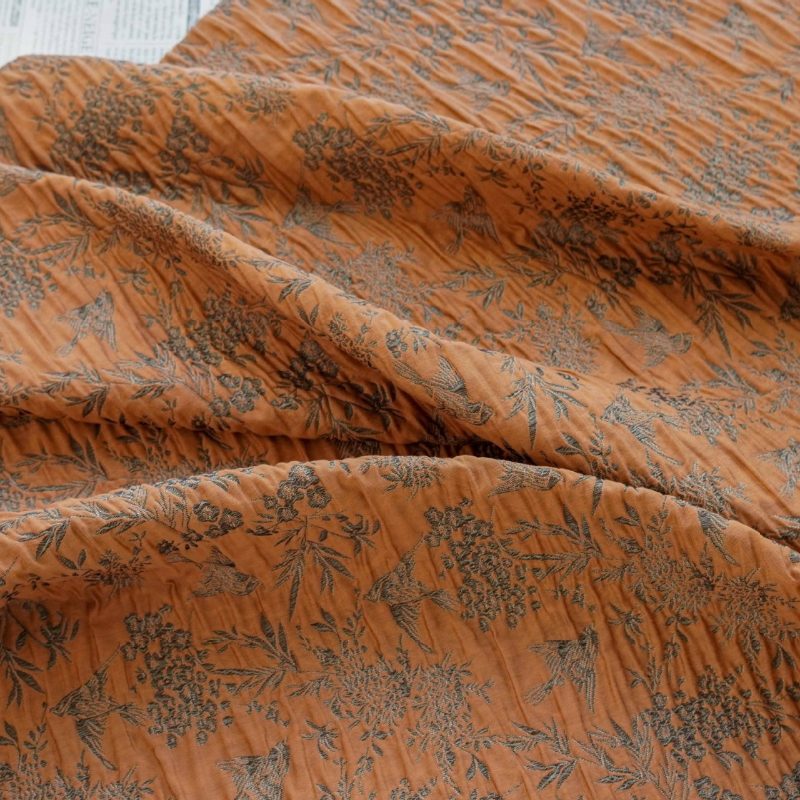 Plum Bamboo Magpie Pattern Rel – обзор и цена Sewing Fabric
