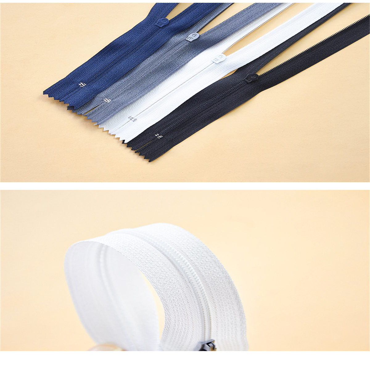 10pcs #3 Nylon Closed-End Zipp – обзор и цена Sewing Front Zipper