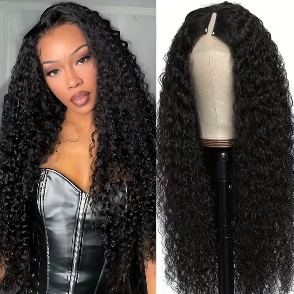 V Part Wig Deep Wave  Human Ha – обзор и цена Sewing V