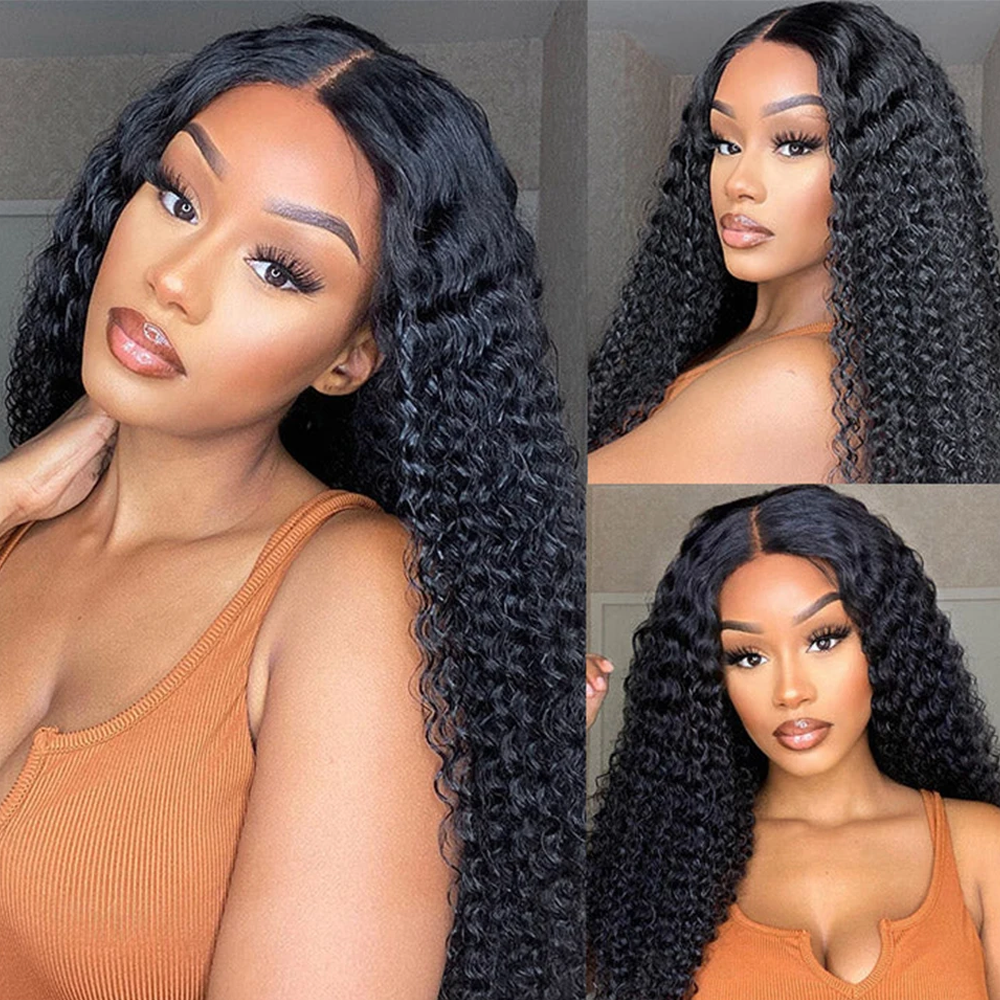 V Part Wig Deep Wave  Human Ha – обзор и цена Sewing V